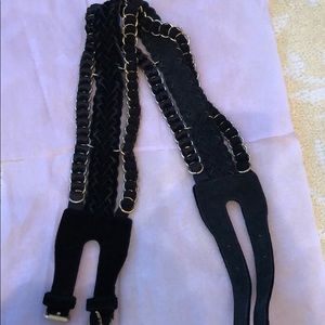 Betsey Johnson black chain link belt